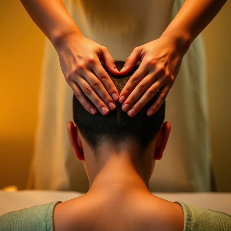 Roke med reiki obravnavo nad telesom prejemnika